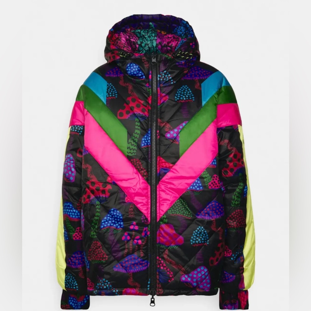 NWOT Farm Rio Neon Mushroom Puffer Jacket